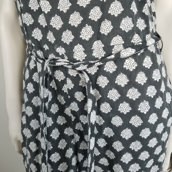 Outerknown Summer Sunday Suit Romper Playsuit in Pitch Black Lantana Size Small - Picture 8 of 12